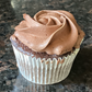 Chocolate cupcake with chocolate buttercream frosting 