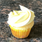 Mini lemon cupcake with vanilla buttercream frosting 