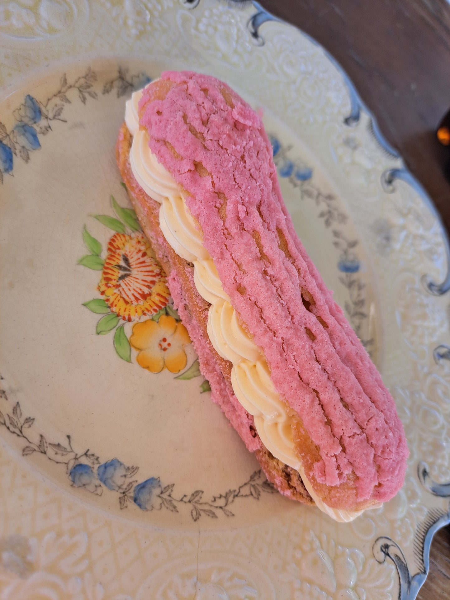 Raspberry Eclairs