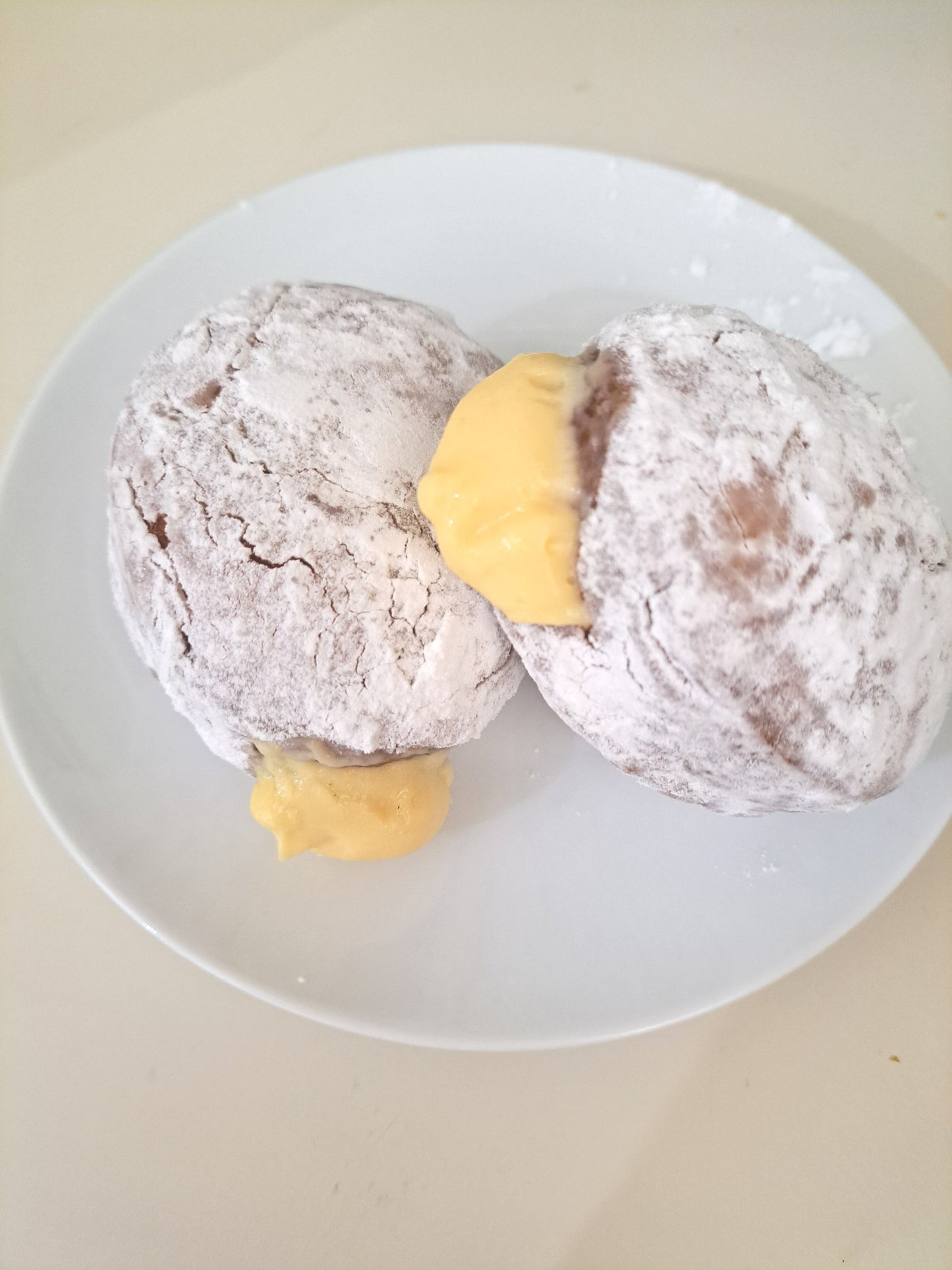 Bavarian Cream Filled Donut