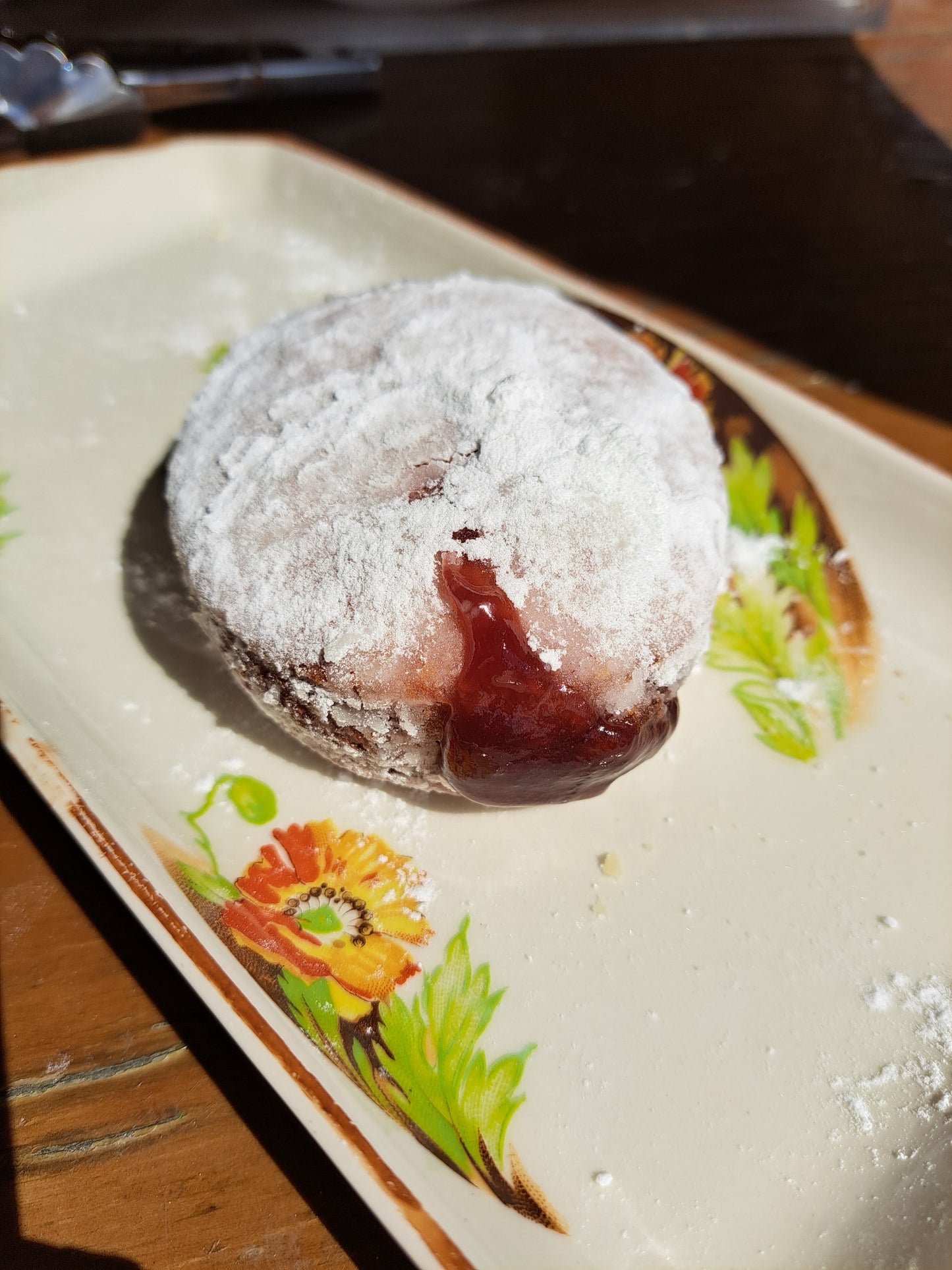 Raspberry Filled Donut